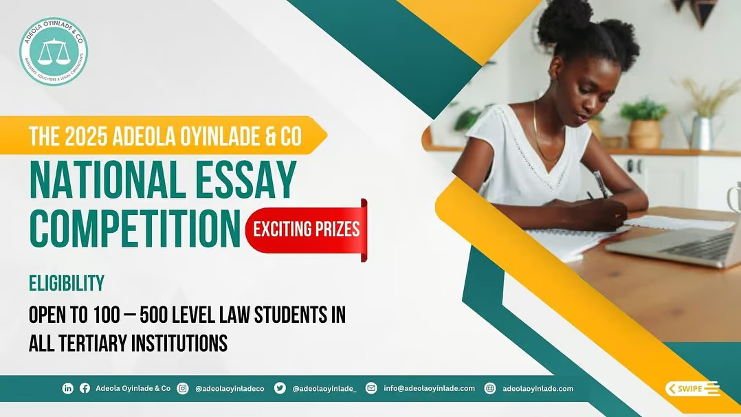 Adeola Oyinlade & Co National Essay Competition